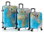 Sada cestovných kufrov Heys Journey 3G S,M,L Blue Map