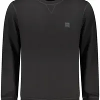 HUGO BOSS MEN&#39;S BLACK ZIP-UP SWEATSHIRT