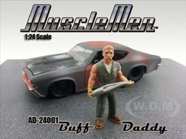 Musclemen Buff Daddy Figure For 124 Diecast Model Car by American Diorama