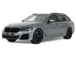 2023 BMW 530E XDrive M Silver Metallic 1/18 Model Car by GT Spirit