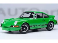 Porsche 911 Carrera 2.7 RS Viper Green with Black Stripes and Wheels 1/18 Model Car by Autoart