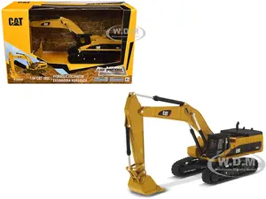 CAT Caterpillar 385C L Hydraulic Excavator Yellow "Play &amp; Collect" Series 1/64 Diecast Model by Diecast Masters