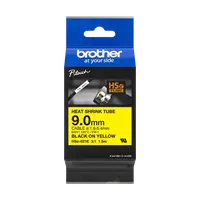 Brother HSe-621E Pro Tape, 9 mm x 1.5. m, černý tisk / žlutý podklad , originální páska