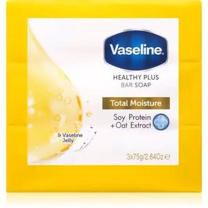 Vaseline Total Moisture Bar Soap sada tuhých mydiel 3x75 g