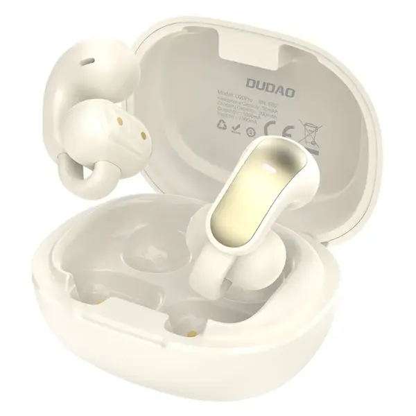 Dudao U20 Pro TWS Bezdrátová Bluetooth sluchátka, bílá