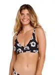 Rip curl dámský horní díl pavek Party Wave Halter Black / White | Černá | Velikost L