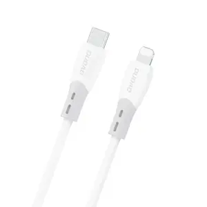 Dudao L25SX kabel USB-C - Lightning, 30W, 1 m, bílý