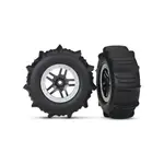Traxxas kolo 2.2/3.0", disk SCT Split-Spoke saténový chrom, pneu Paddle (2)