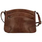 Stylová dámská koženková crossbody kabelka Giada, coffee