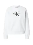 Calvin Klein Jeans Mikina  čierna / biela
