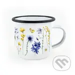 Smaltovaný hrnek Květinky