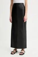 Kožená sukně Filippa K černá barva, maxi, 31409.FK
