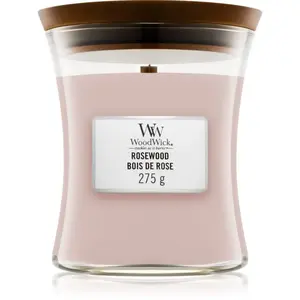 Woodwick Rosewood vonná sviečka s dreveným knotom 275 g