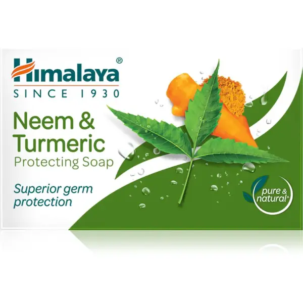 Himalaya Herbals Neem & Turmeric tuhé mydlo s antibakteriálnou prísadou 75 g