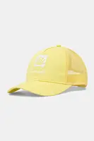 Dětská baseballová čepice United Colors of Benetton žlutá barva, s potiskem, 6XJNCA02L