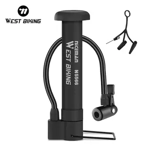 West Biking Mini podlahová pumpa na kolo, černá