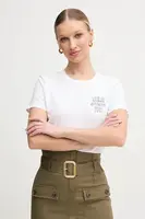 Bavlněné tričko Guess bílá barva, W5GI53 K9RM1