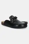 Pantofle JW Anderson Ruffle Loafer dámské, černá barva, LF0069 LA0323 999