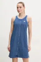 Džínové šaty adidas Originals DENIM 3S DRESS modrá barva, mini, JD2580