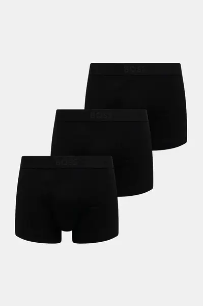 BOSS  boxerky pánské bavlněné s elastanem Trunk 3P  ONE 3-pack