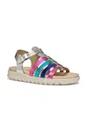 Geox Dětské kožené sandály Geox SANDAL SOLEIMA