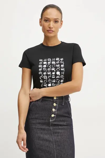 Bavlněné tričko Karl Lagerfeld IKON