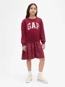 GAP Dětské oversize šaty - Holky