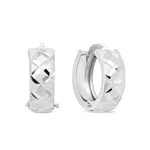 Brilio Silver Stylové kruhové stříbrné náušnice EA155W