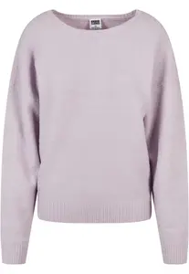 Dámský nadýchaný svetr - lila