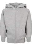 Boys' zip-up sweatshirt grey