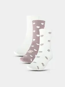Girls' Socks 4F F394 (3pack)