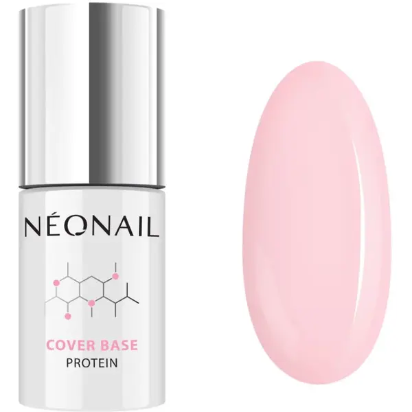 NEONAIL Cover Base Protein podkladový lak pre gélové nechty odtieň Nude Rose 7.2 ml
