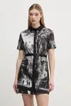 Šaty Desigual TROPIC LITOGRAPHY LA černá barva, mini, 25SWVW96