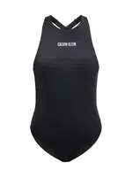 Calvin Klein Swimwear Jednodielne plavky 'INTENSE POWER'  čierna / biela