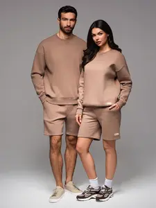 Ombre UNISEX tracksuit set sweatshirt + shorts