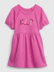 GAP Dětské šaty s logem - Holky