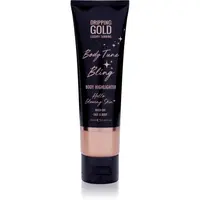 Dripping Gold Luxury Tanning Body Tune Bling krémový rozjasňovač na telo a tvár 100 ml