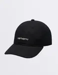 Carhartt WIP Canvas Script Cap Black/White