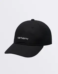 Carhartt WIP Canvas Script Cap Black/White