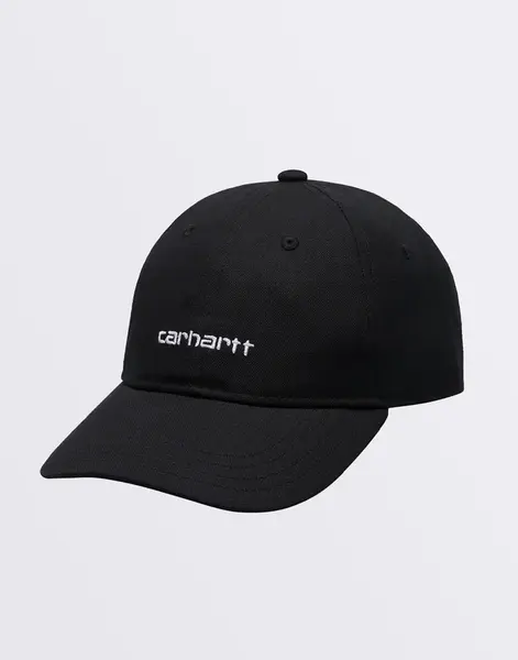 Carhartt WIP Canvas Script Cap Black/White