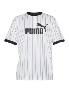 PUMA Funkčné tričko 'Essentials'  čierna / šedobiela