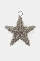 Vánoční LED dekorace home & lifestyle 12 x 27 x 25 cm stříbrná barva