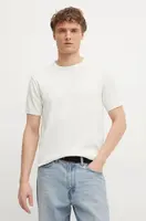 Bavlněný svetr Calvin Klein pánský, béžová barva, lehký, K10K114485