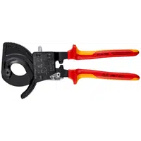 Kleště na kabely s ráčnou, elektrikářské VDE, průměr max. 32 mm - KNIPEX 95 36 250