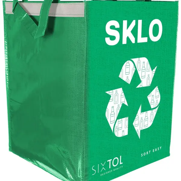 Taška na tříděný odpad SORT EASY GLASS, 30x30x40cm, 36l SIXTOL