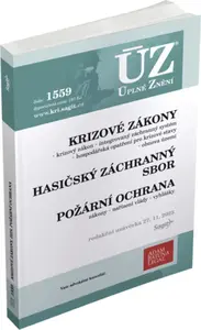 ÚZ 1559 Krizové zákony, HZS, Požární ochrana, Obnova území