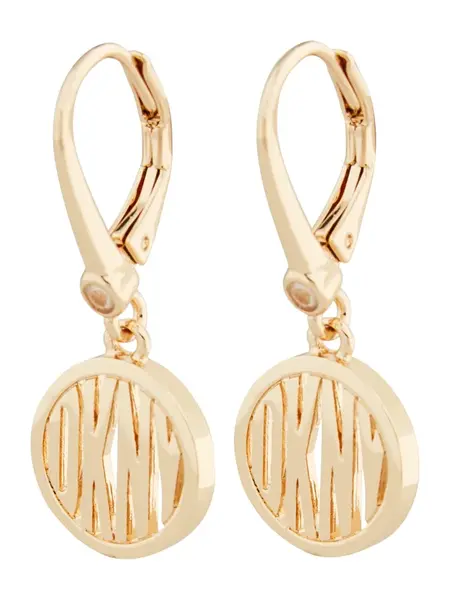 DKNY Náušnice  zlatá / priehľadná