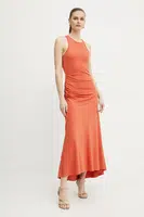 Šaty Victoria Beckham oranžová barva, maxi, 1225JDR006253A