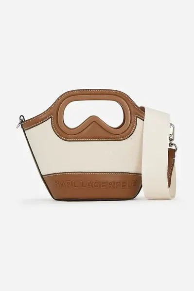 Kabelka Karl Lagerfeld béžová barva, A2W30215