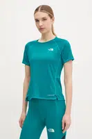 Sportovní triko The North Face Sunriser zelená barva, NF0A8BBX6GO1